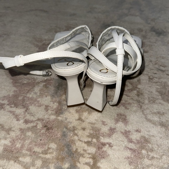 Sam Edelman Candice Sandal in Bright White womens heels size 9 - Picture 5 of 10